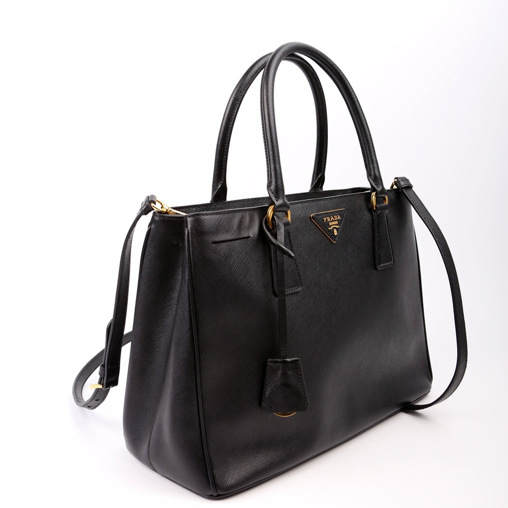 Saffiano Galleria Large Black