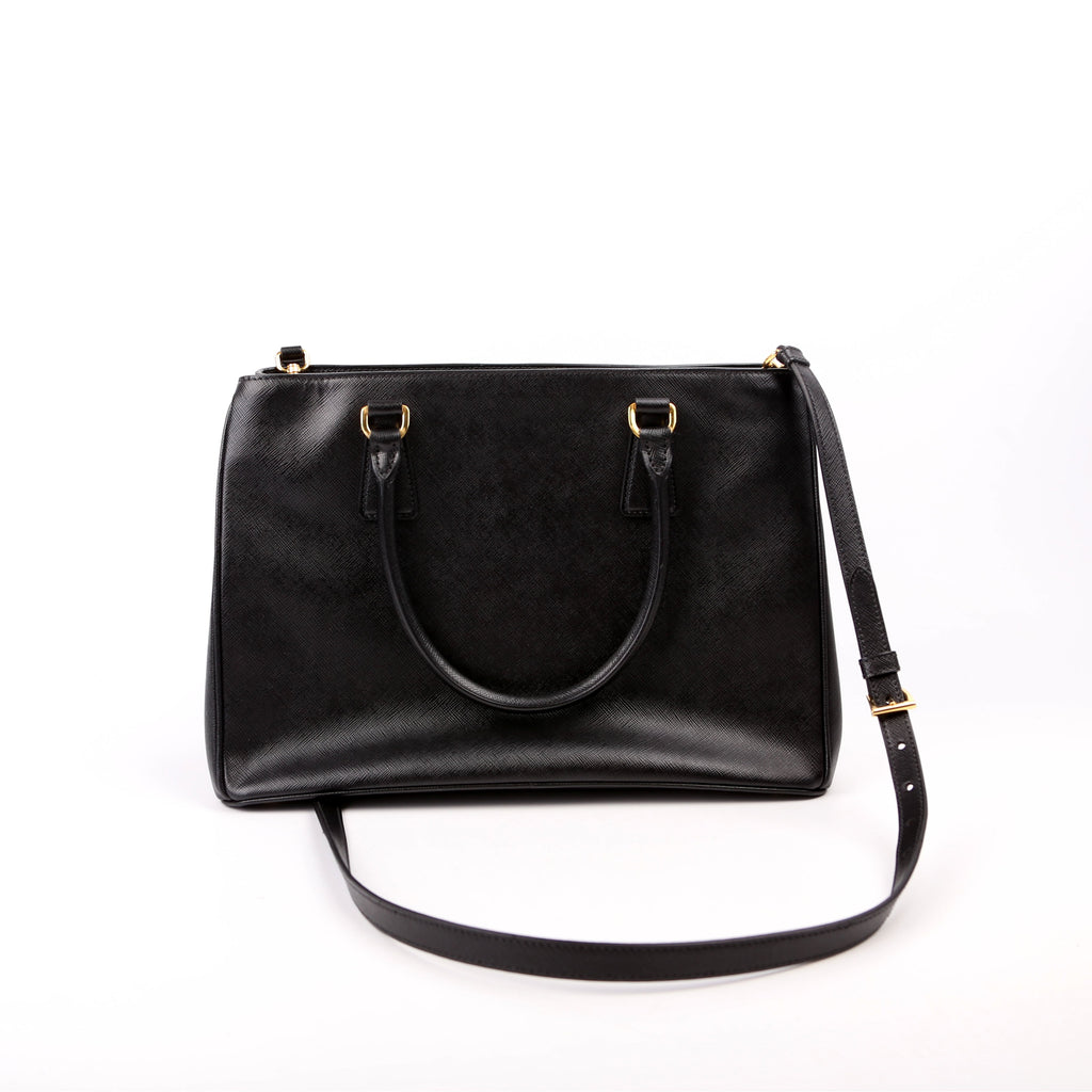 Saffiano Galleria Large Black