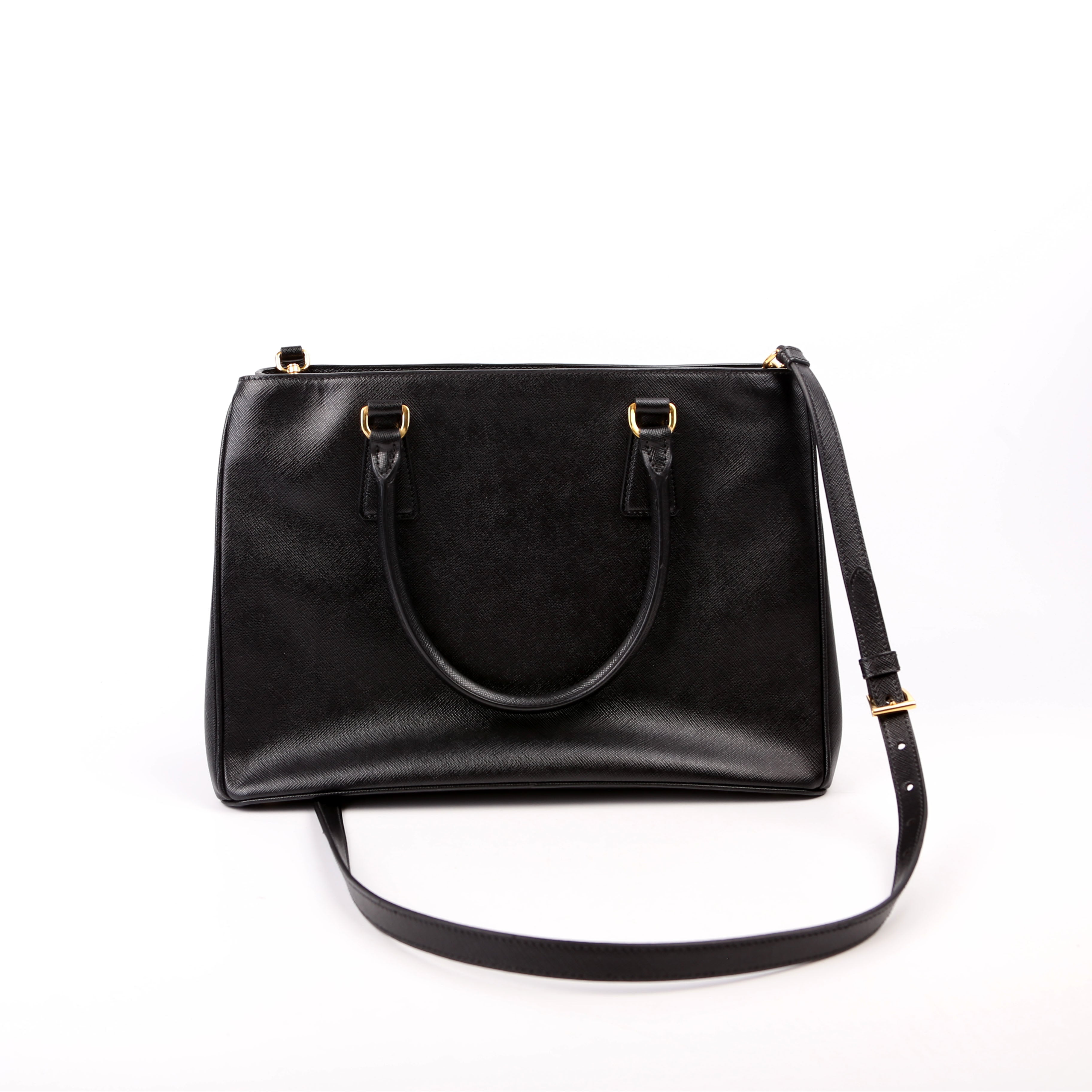 Saffiano Galleria Large Black