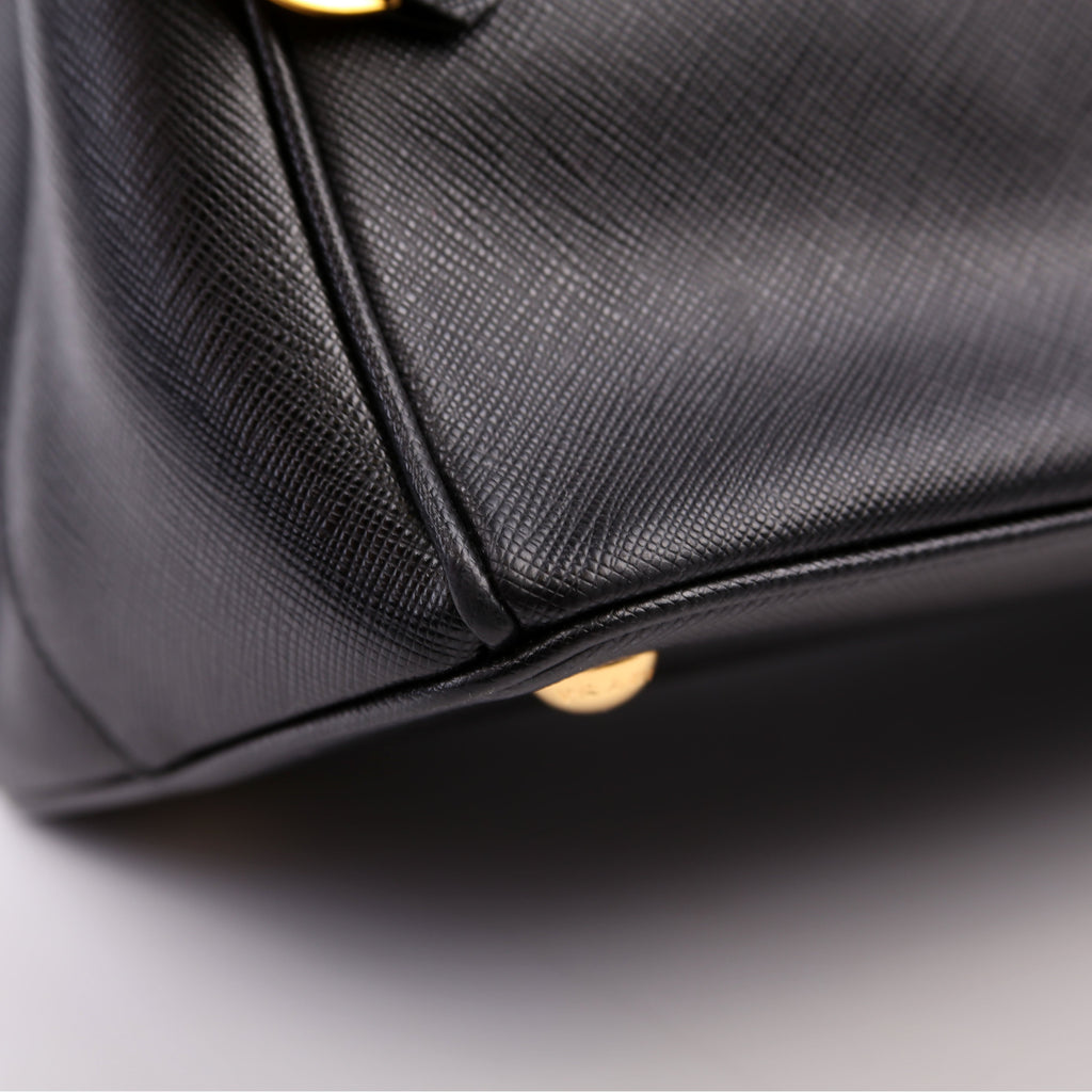 Saffiano Galleria Large Black