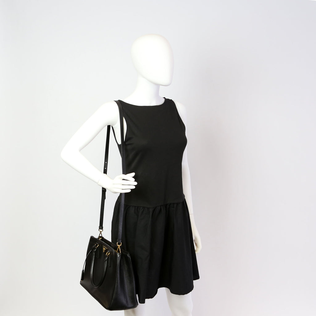 Saffiano Galleria Large Black