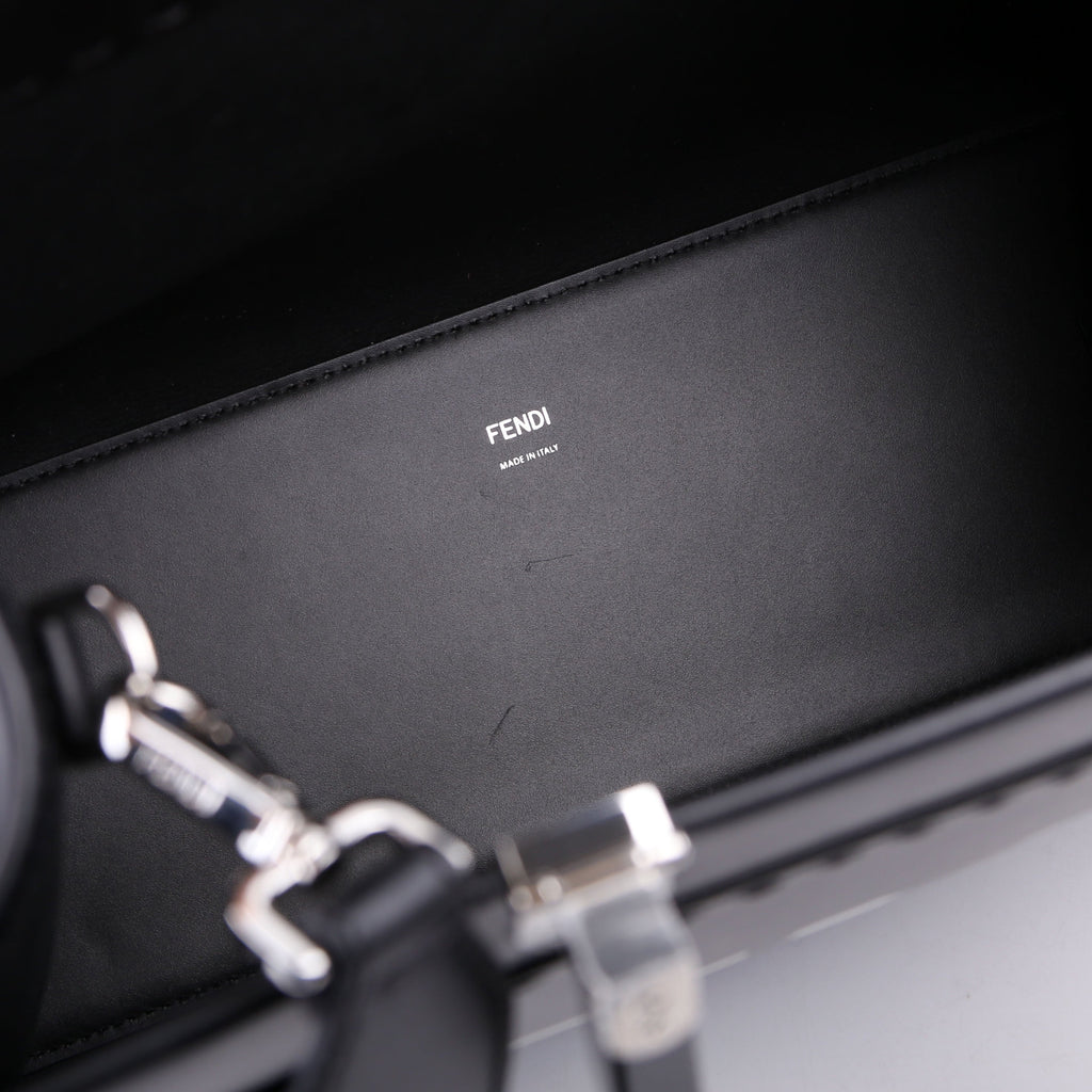 Fendi Sunshine Shopper Medium Leather Black