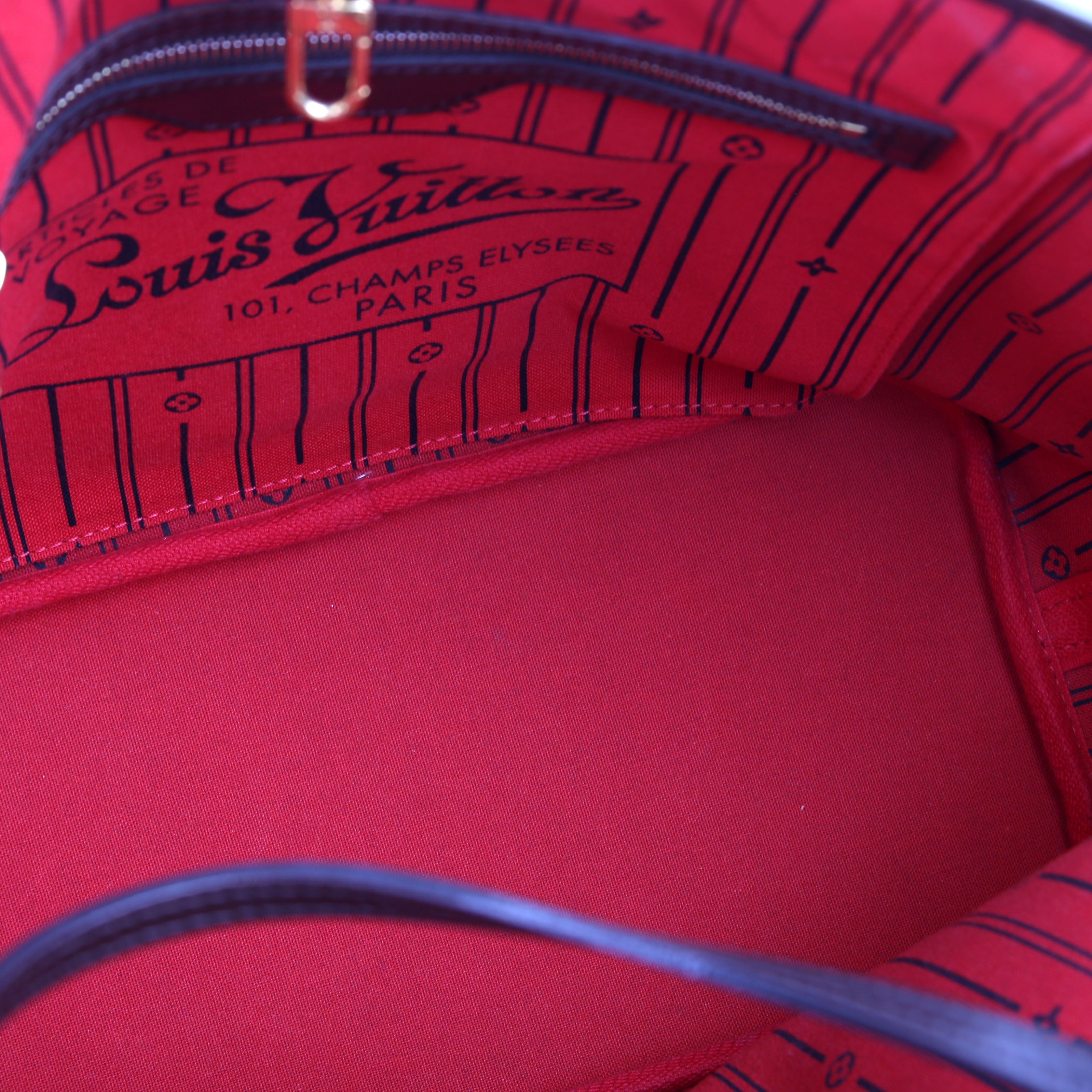 Neverfull MM Damier Ebene Red