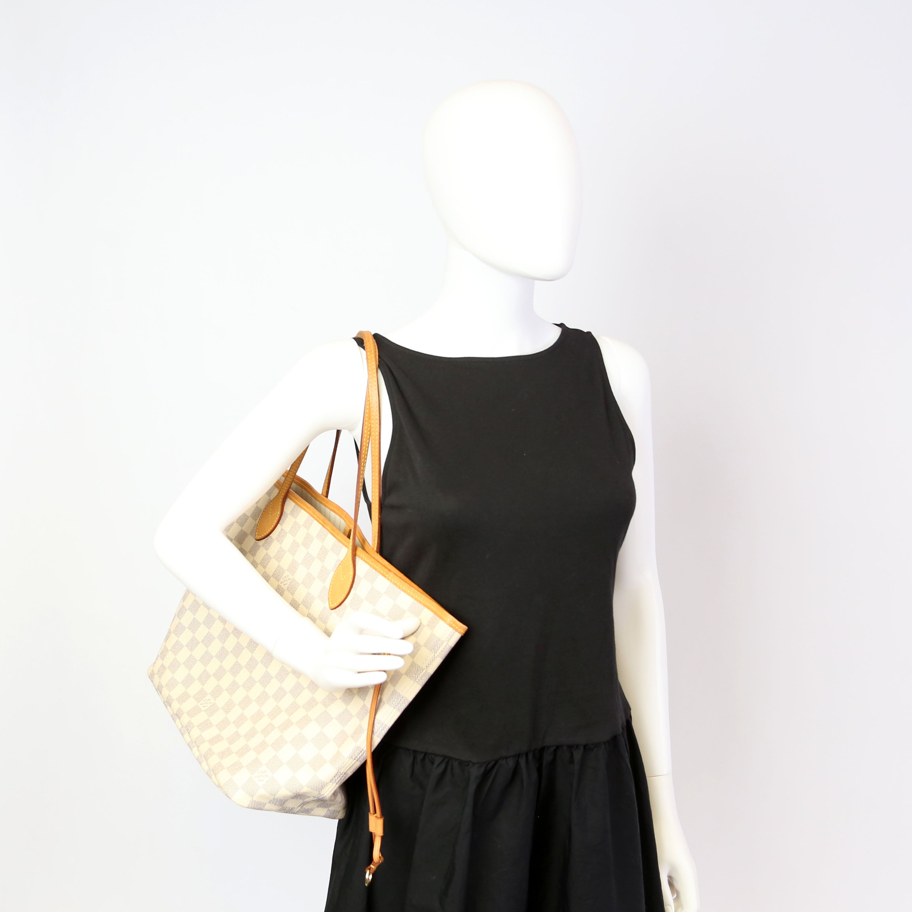 Neverfull With Wallet MM Damier Azur