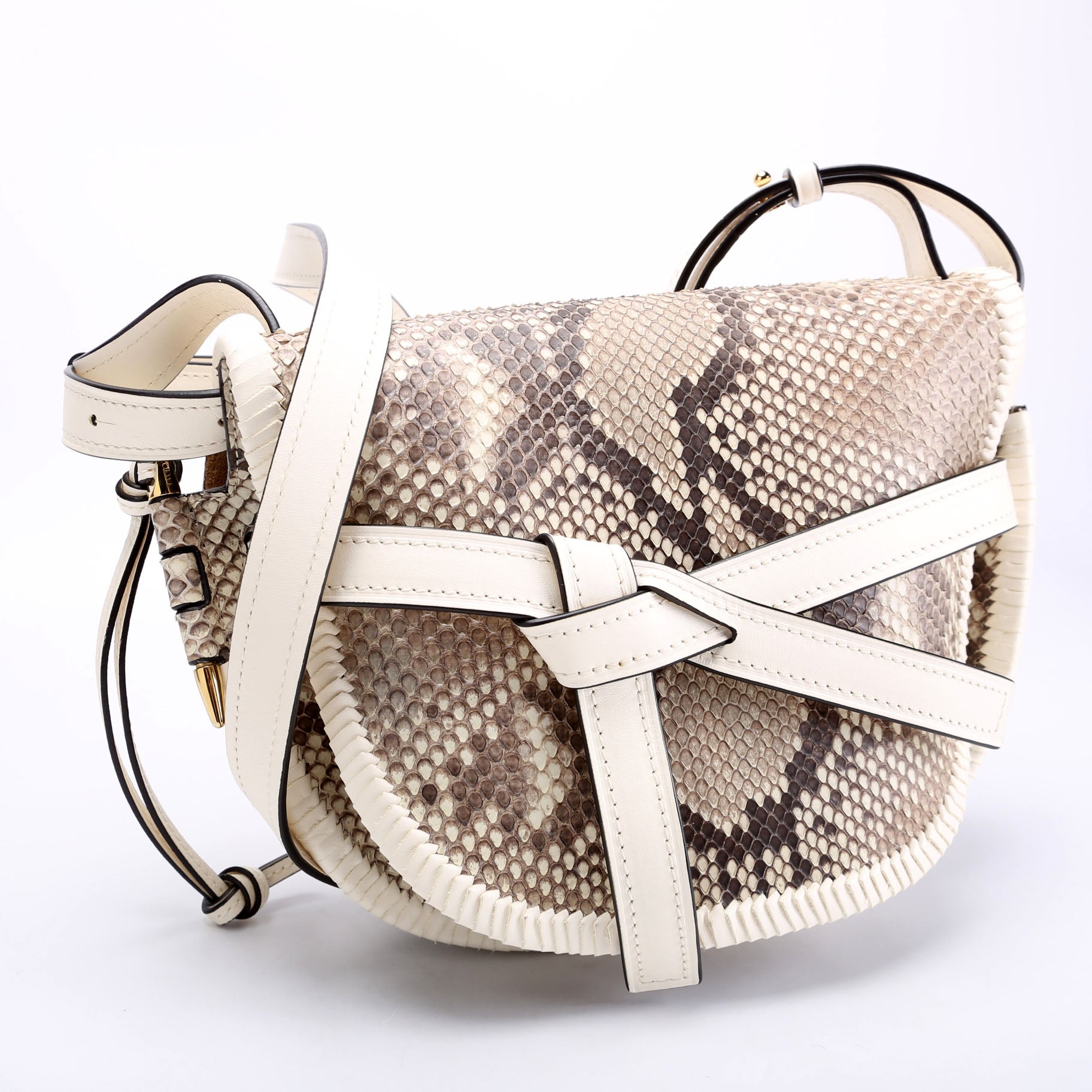 Gate Python Small Bag Beige/White
