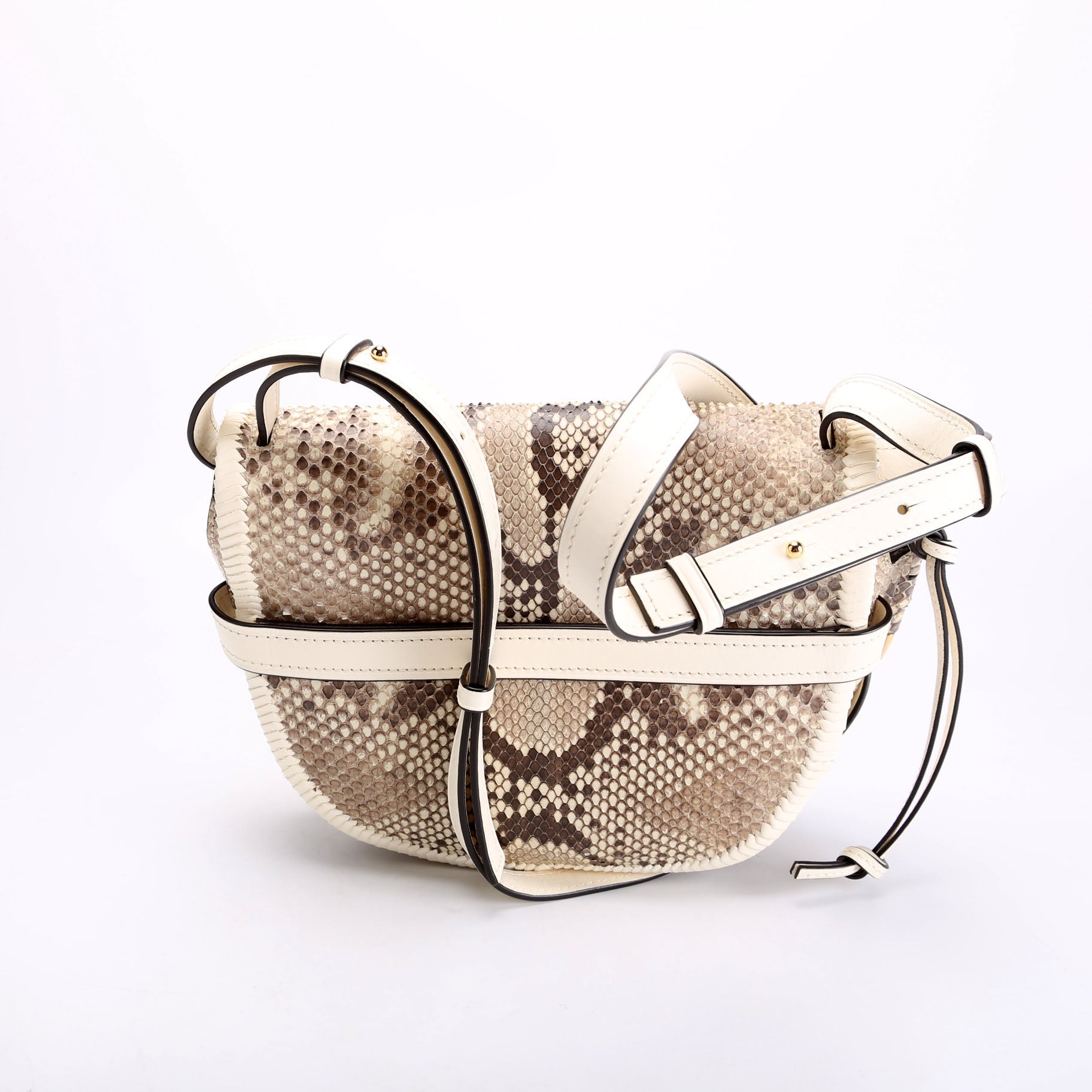 Gate Python Small Bag Beige/White