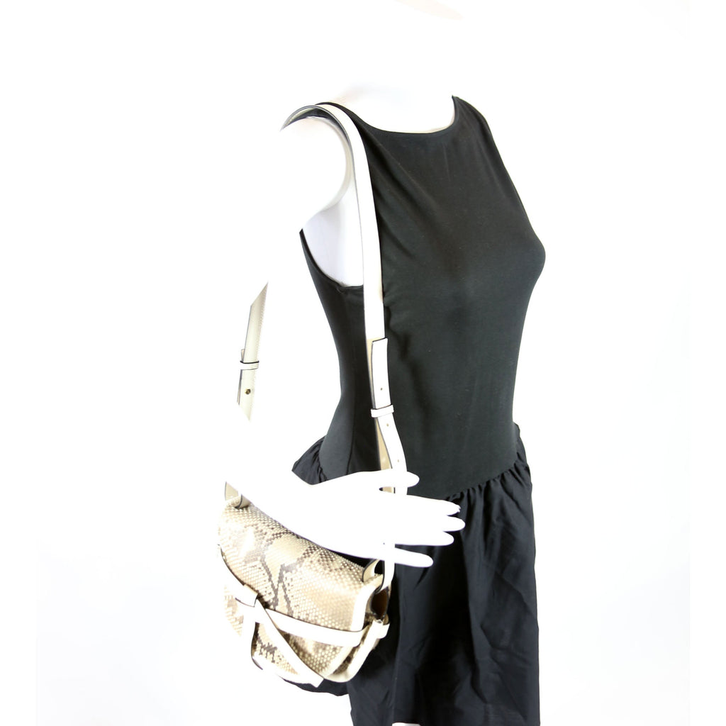 Gate Python Small Bag Beige/White