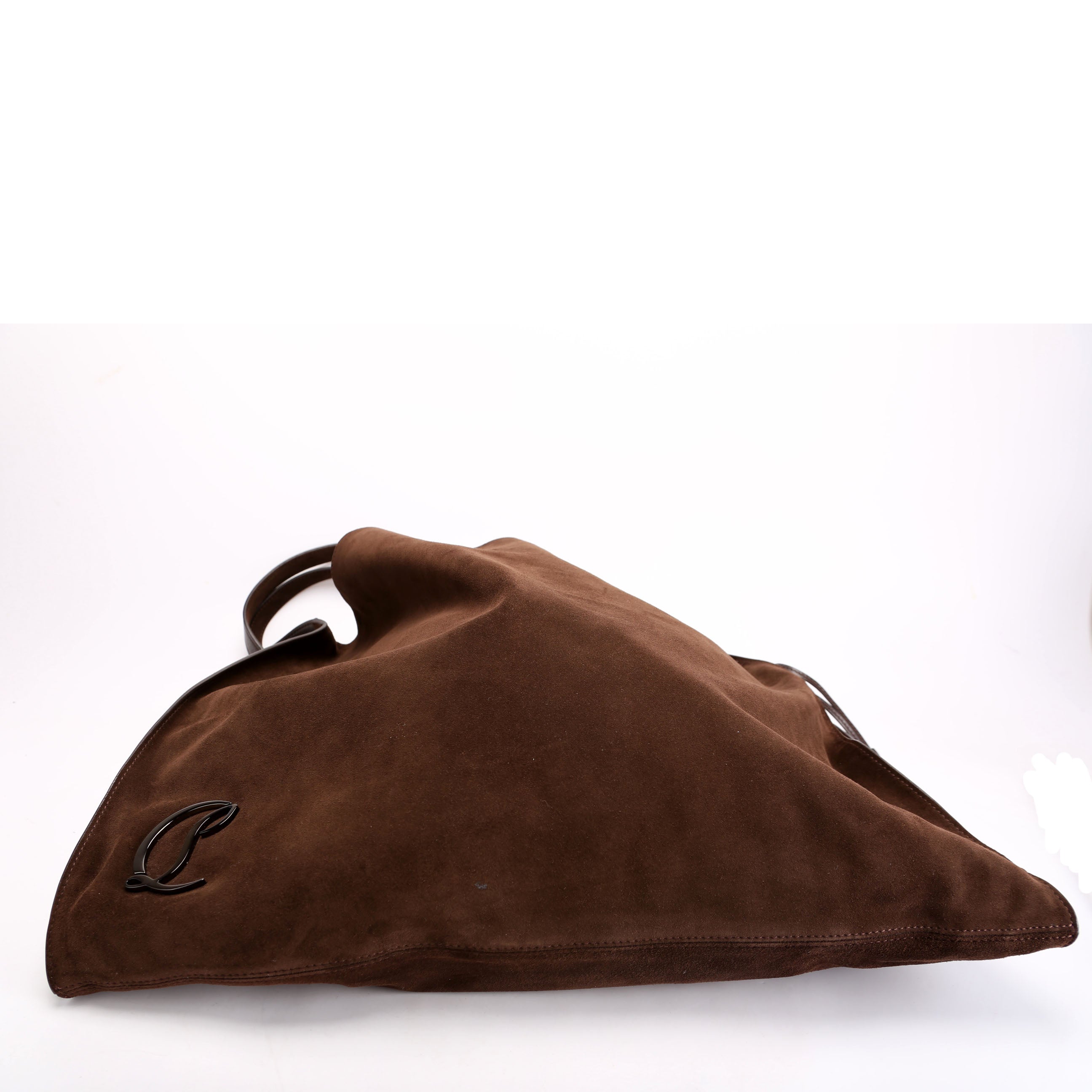 Le 54 Suede Drawstring Tote Brown