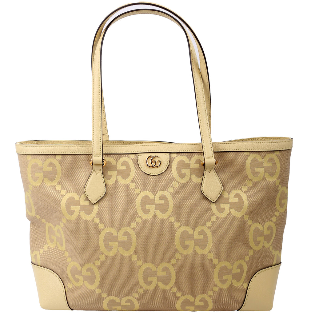 631685 Jumbo GG Ophidia Tote Yellow