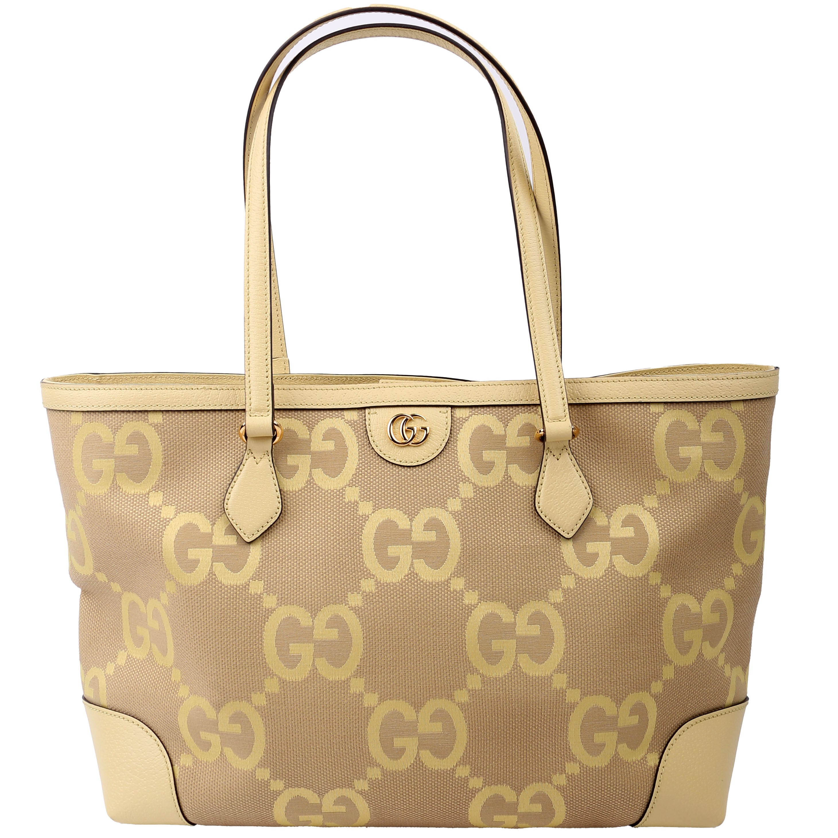 631685 Jumbo GG Ophidia Tote Yellow