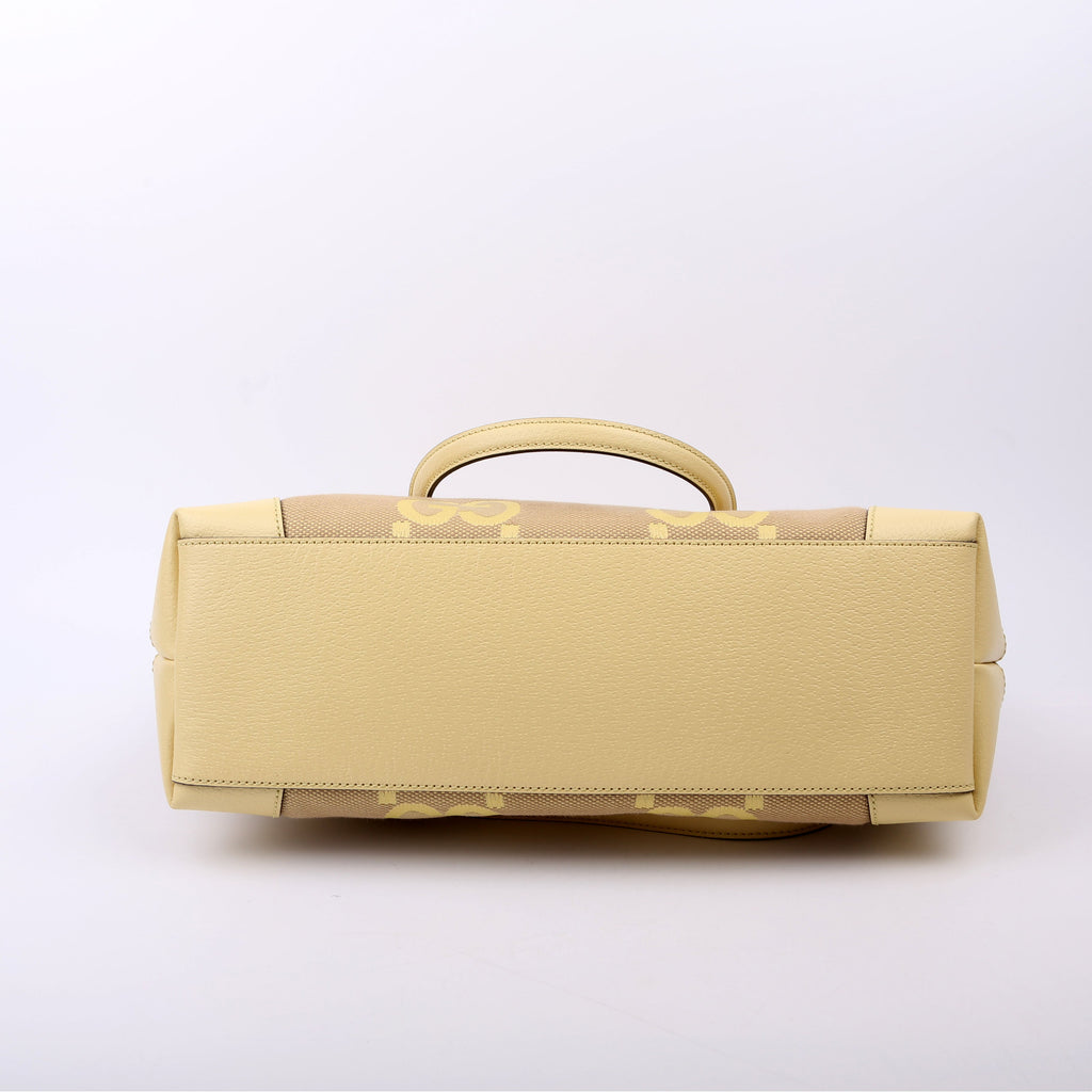 631685 Jumbo GG Ophidia Tote Yellow
