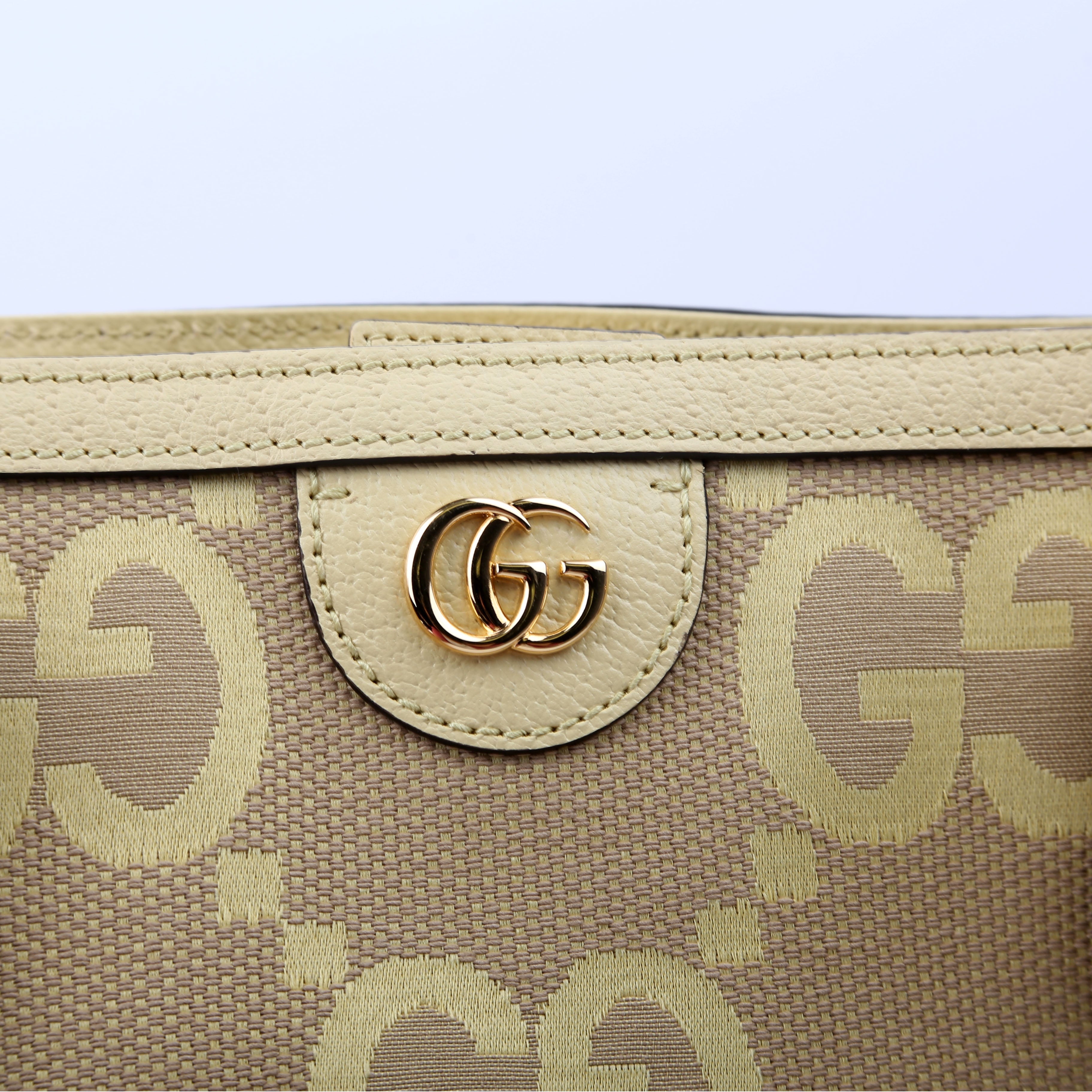 631685 Jumbo GG Ophidia Tote Yellow