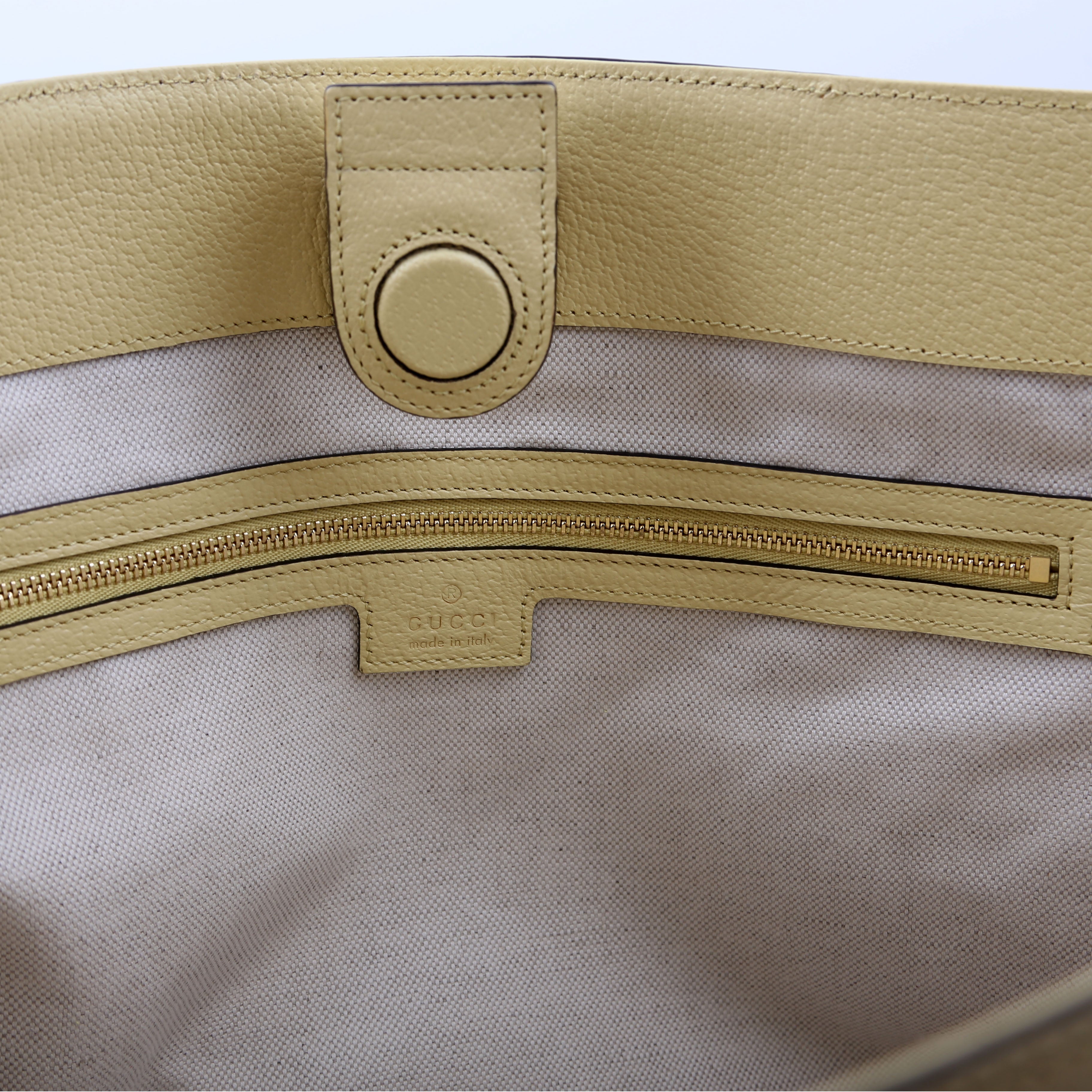 631685 Jumbo GG Ophidia Tote Yellow