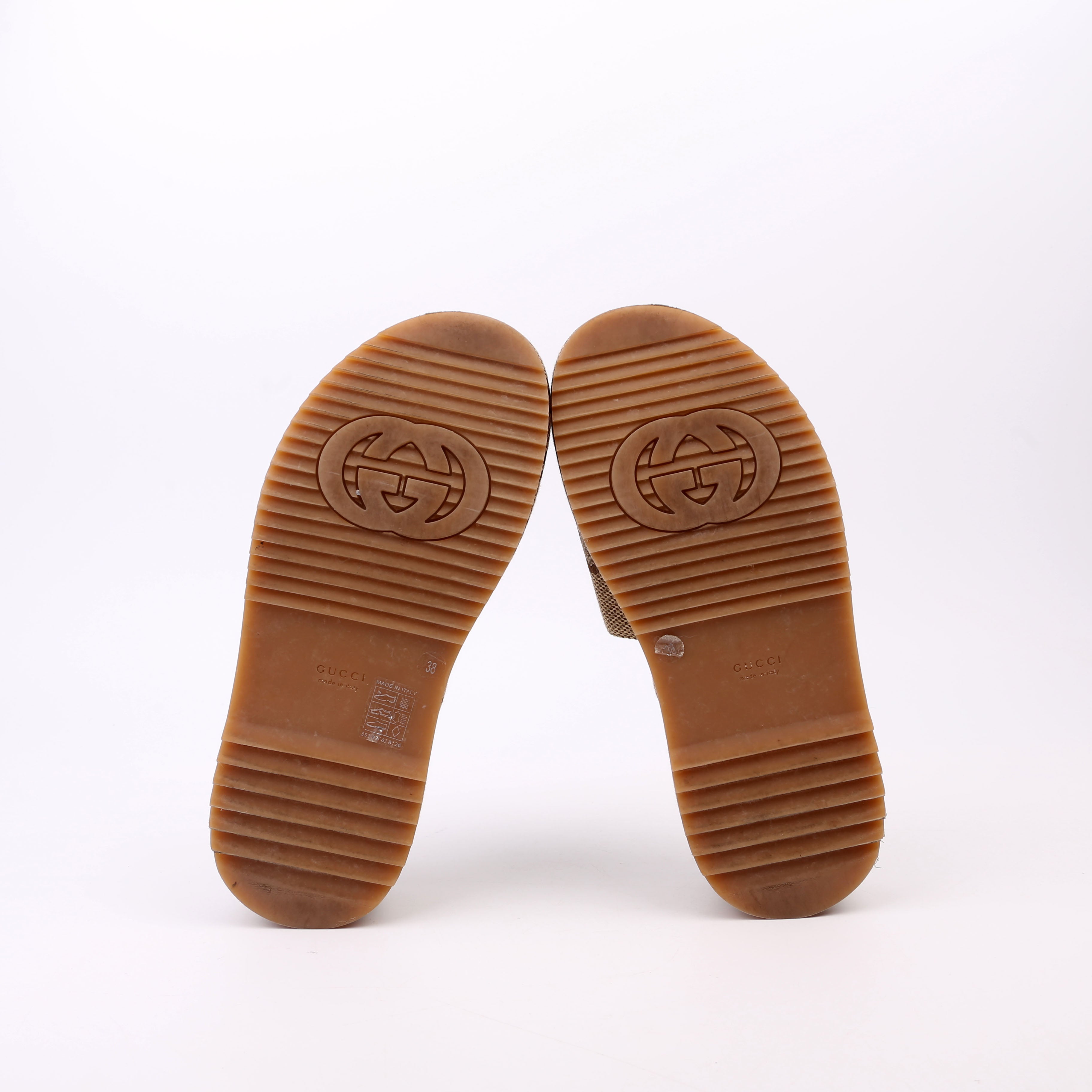 Jumbo GG Platform Slides Size 38 Brown