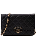 WOC CC Chic Quilted Lambskin Black