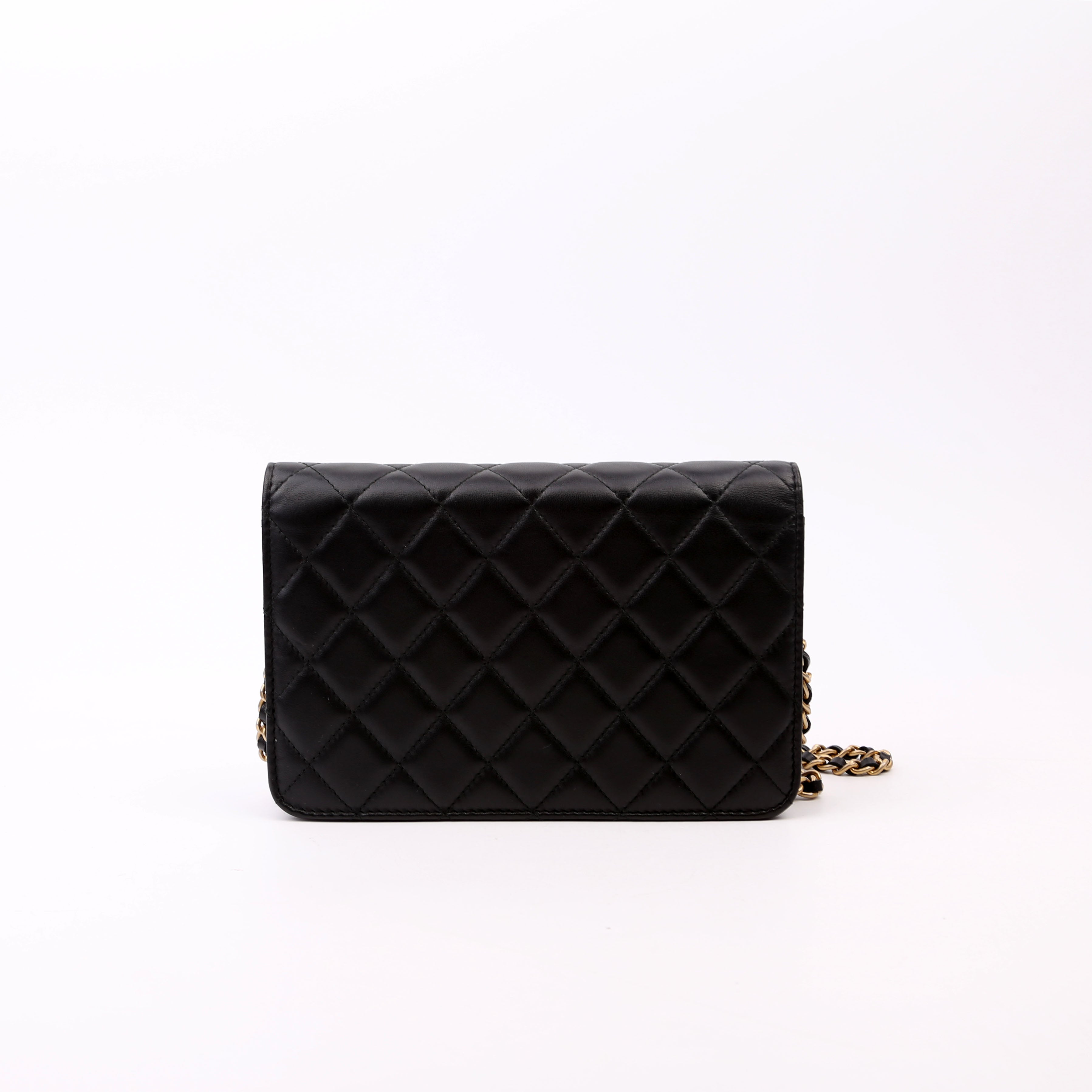 WOC CC Chic Quilted Lambskin Black