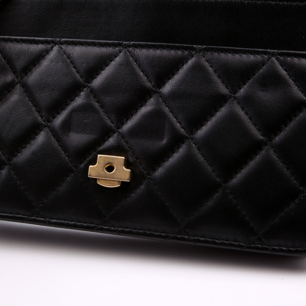 WOC CC Chic Quilted Lambskin Black