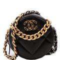 Chanel 19 Round Clutch Goatskin