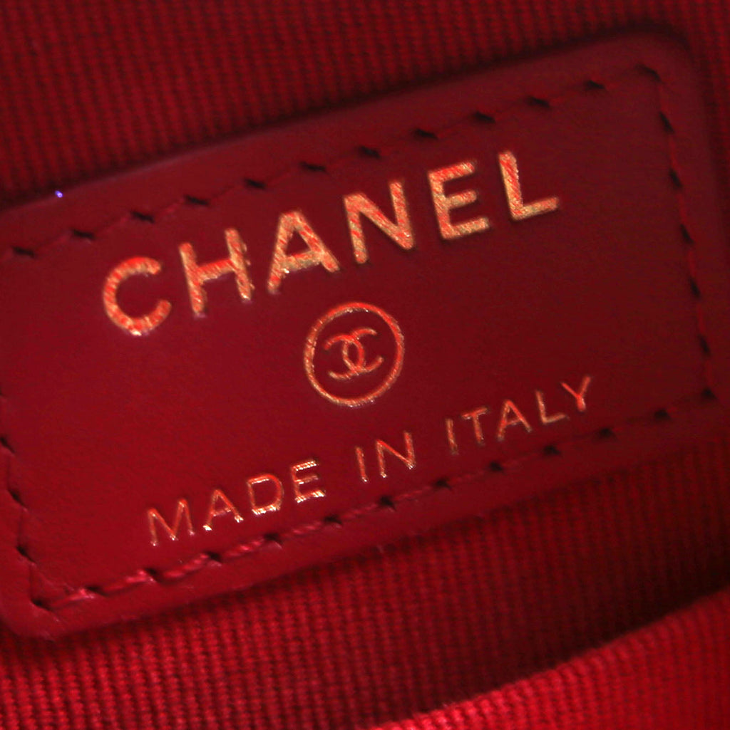 Chanel 19 Round Clutch Goatskin