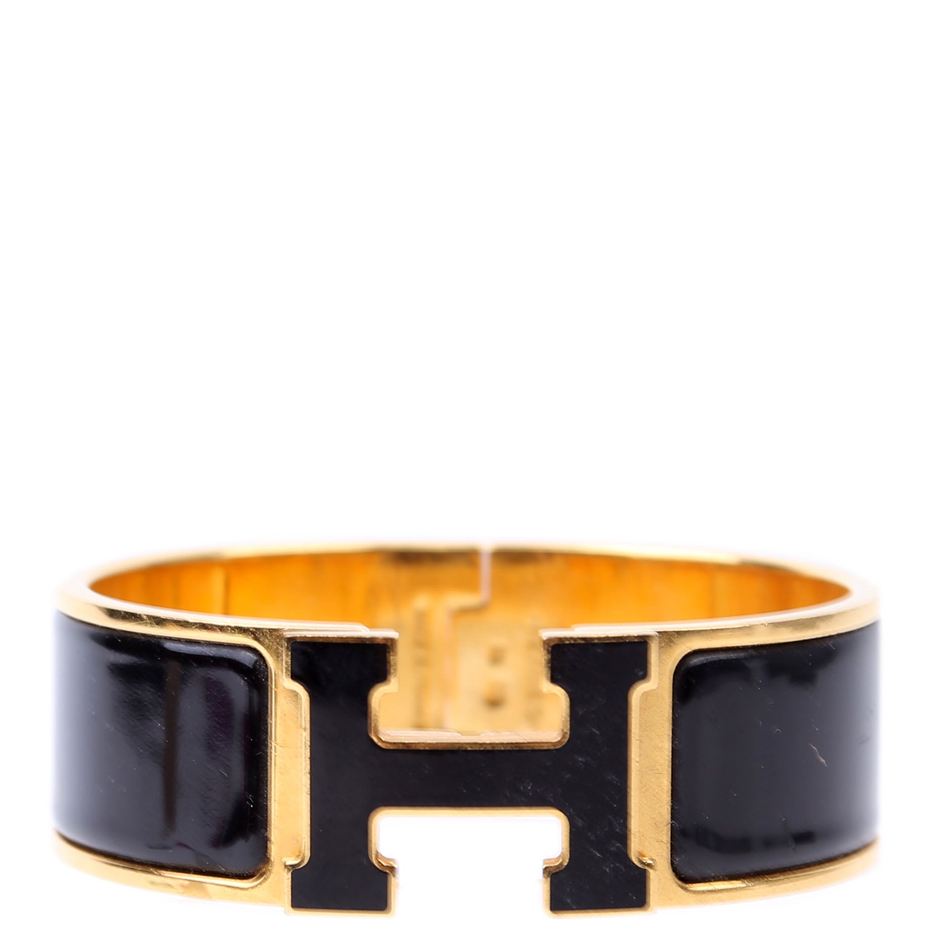 Clic Clac Wide PM Bracelet Gold/Black