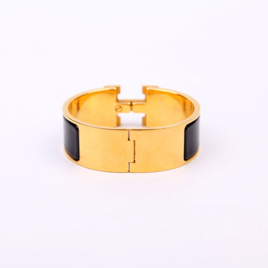 Clic Clac Wide PM Bracelet Gold/Black