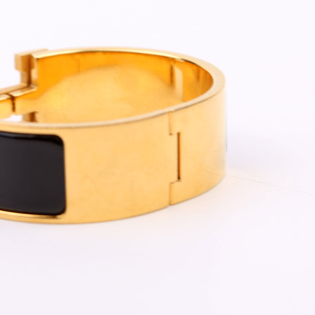 Clic Clac Wide PM Bracelet Gold/Black