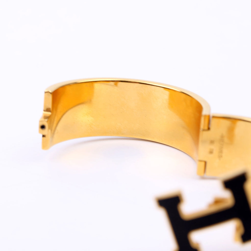 Clic Clac Wide PM Bracelet Gold/Black
