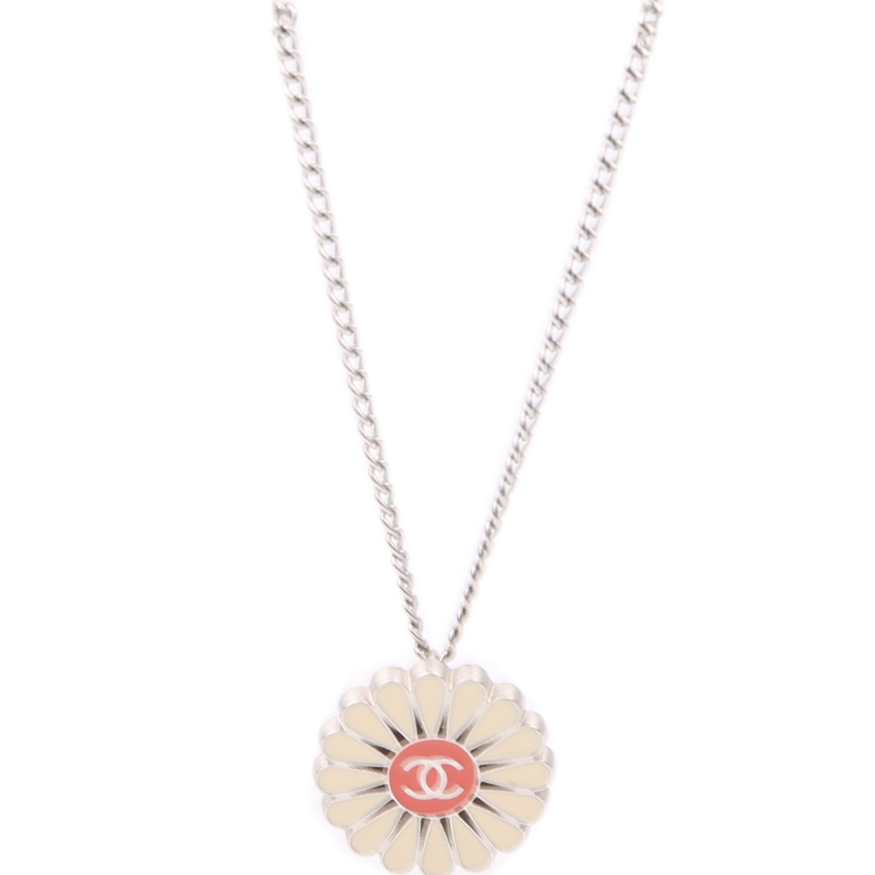 Camellia Flower Enamel Pendant