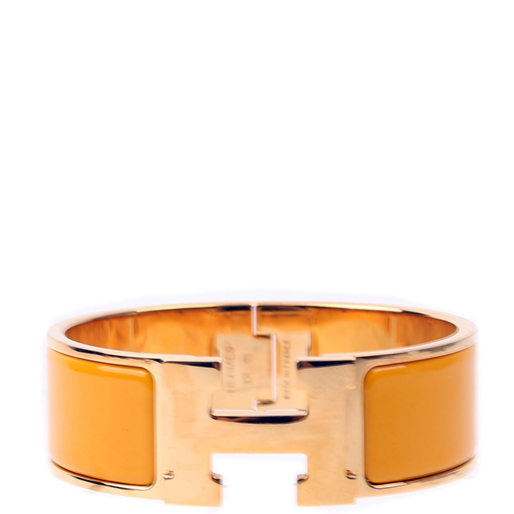 Hermes Clic Clac Wide PM Gold/Yellow