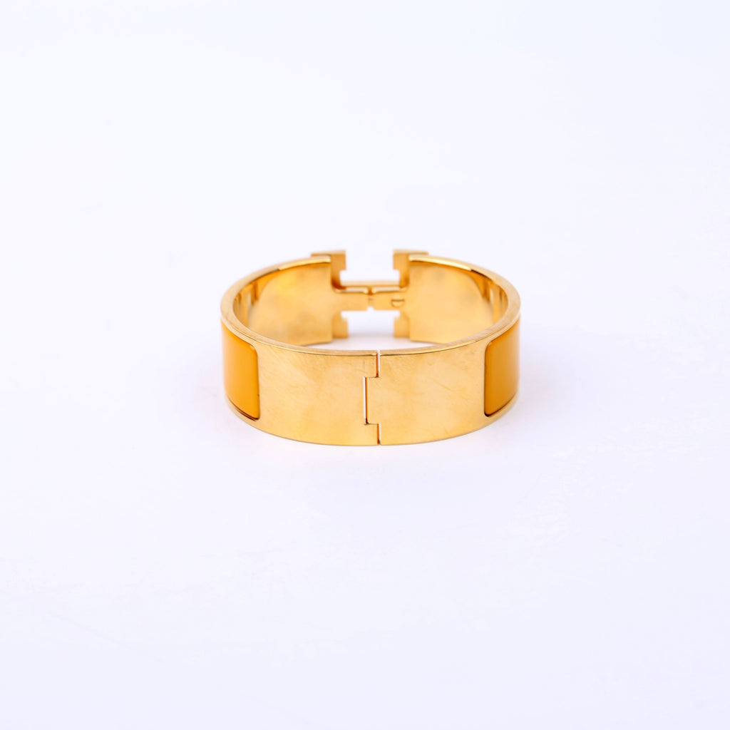 Hermes Clic Clac Wide PM Gold/Yellow