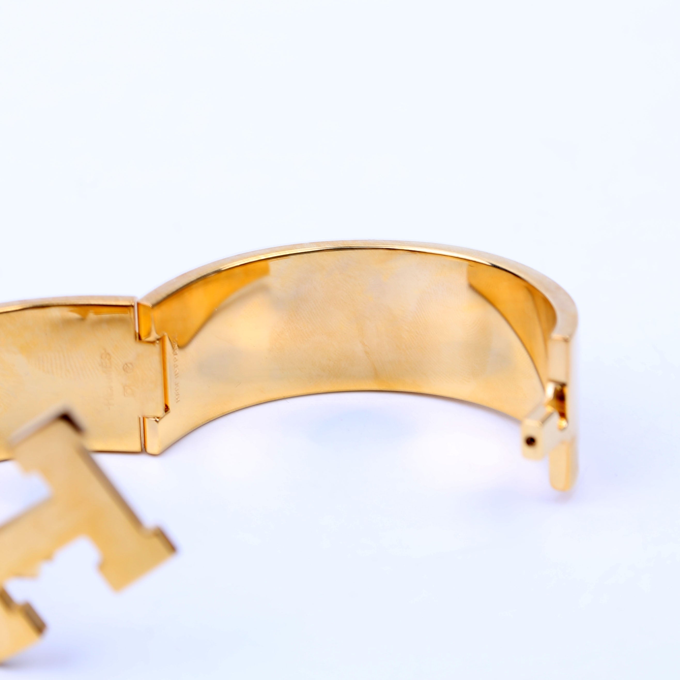 Hermes Clic Clac Wide PM Gold/Yellow