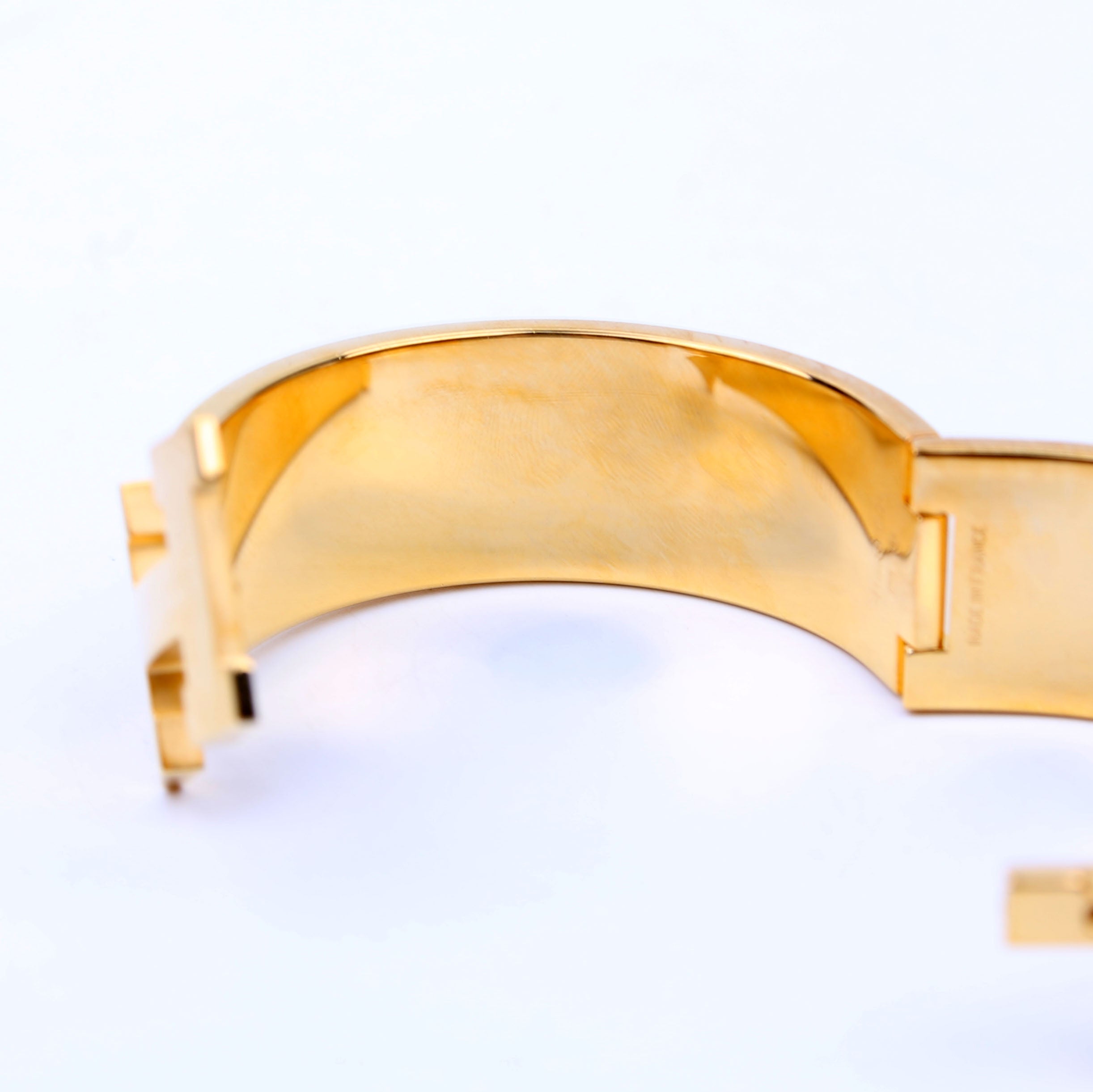 Hermes Clic Clac Wide PM Gold/Yellow