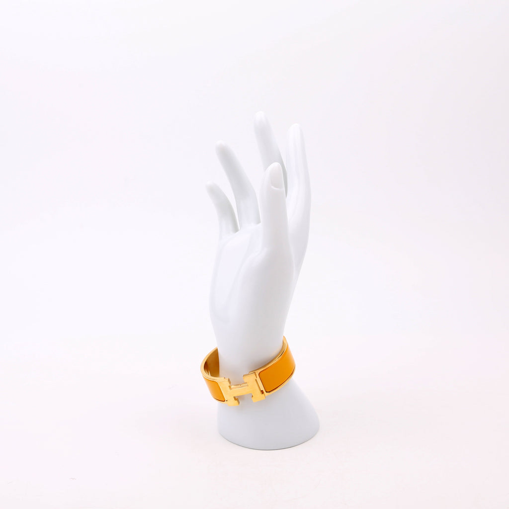 Hermes Clic Clac Wide PM Gold/Yellow