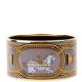 'Grand Apparat' Printed Enamel Extra Wide Bangle