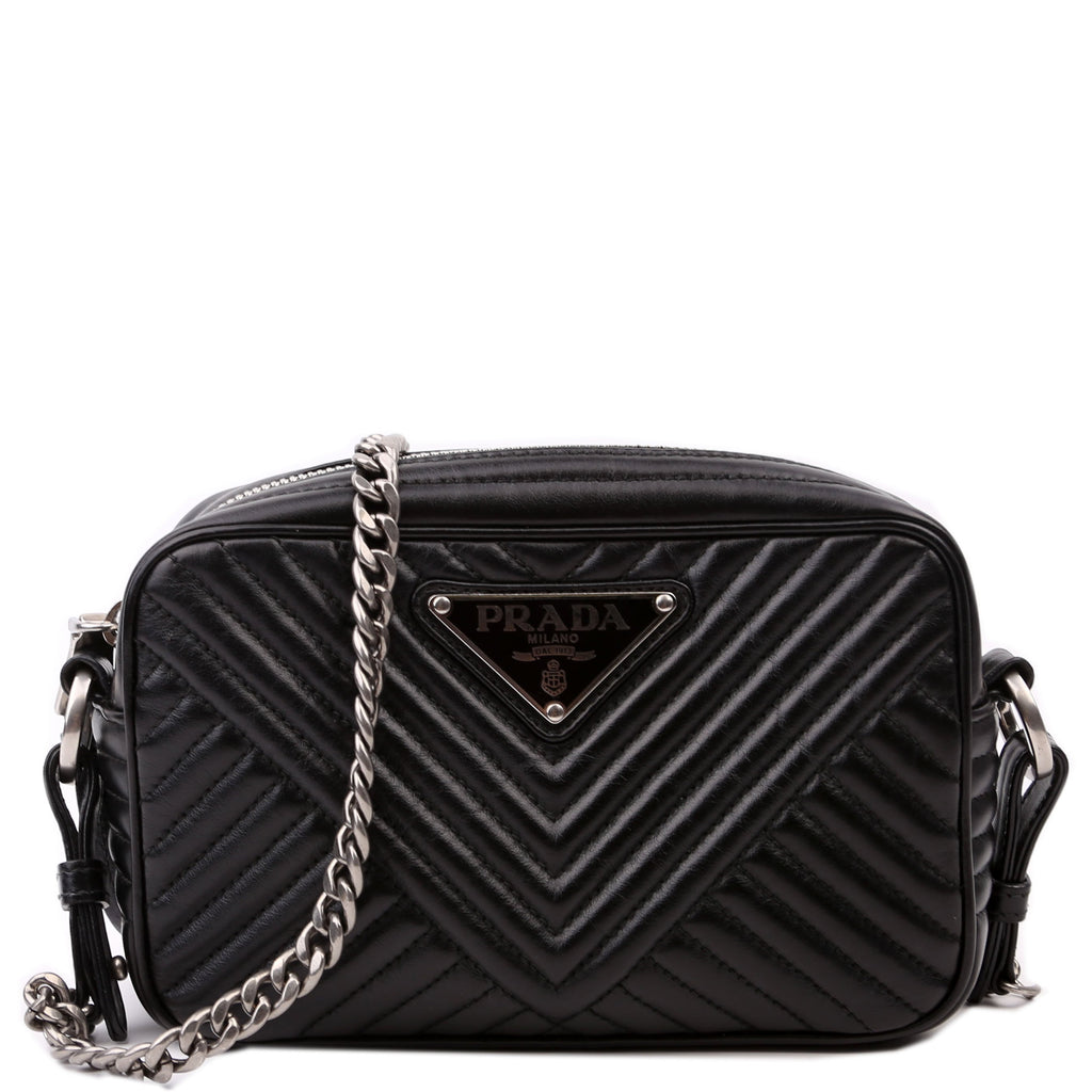 Diagramme Camera Bag Soft Calfskin Impunture Black