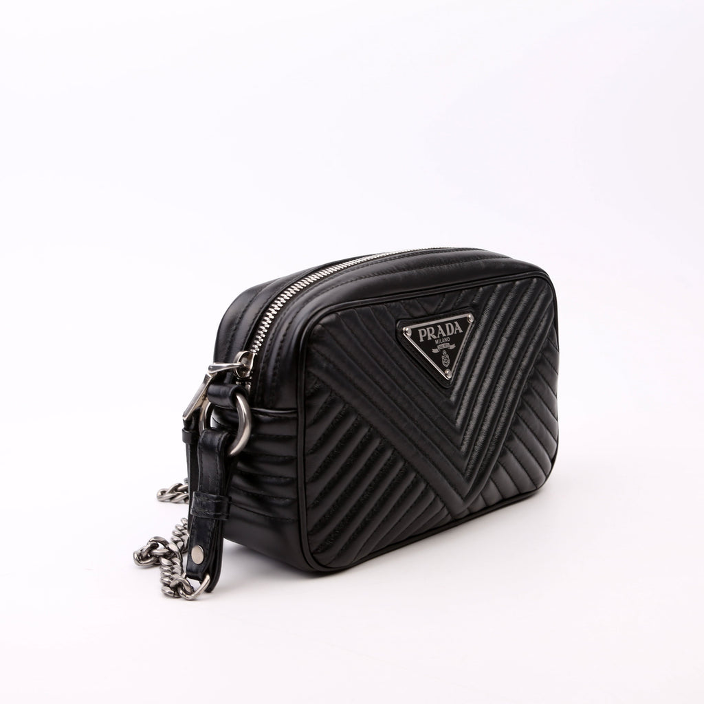 Diagramme Camera Bag Soft Calfskin Impunture Black
