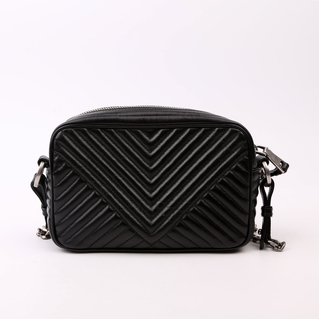 Diagramme Camera Bag Soft Calfskin Impunture Black