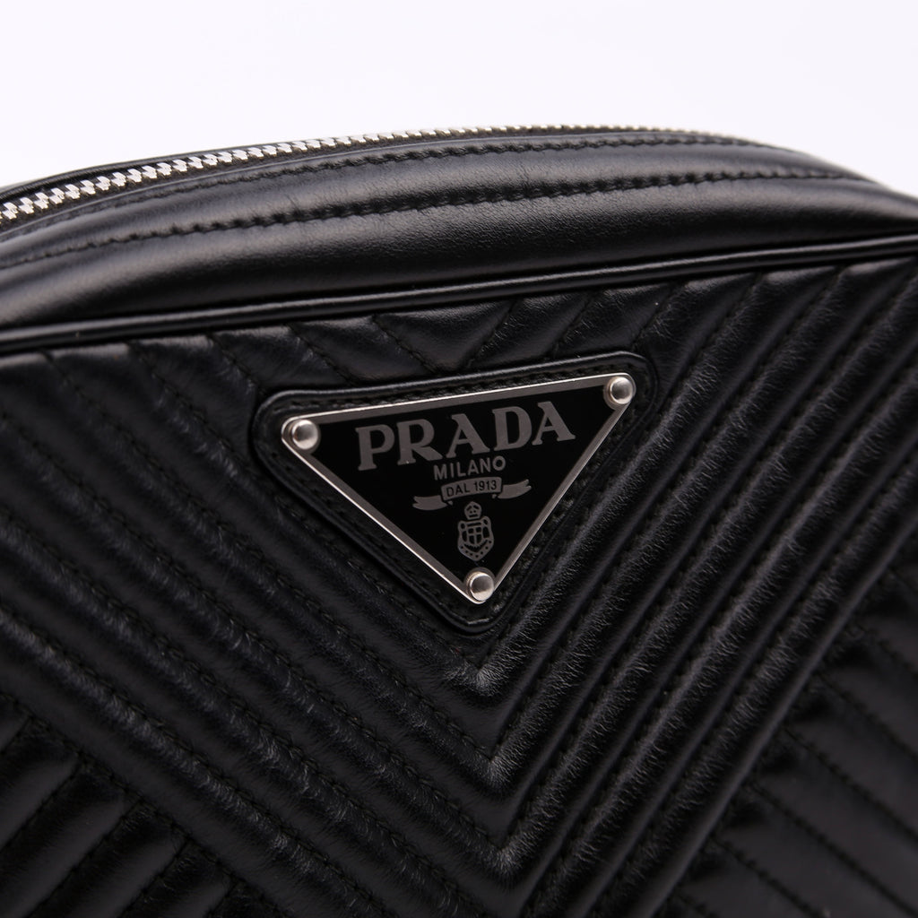 Diagramme Camera Bag Soft Calfskin Impunture Black