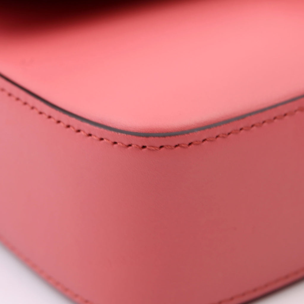Gucci 739722 GG Petite Mini Shoulder Bag Calfskin Leather Pink