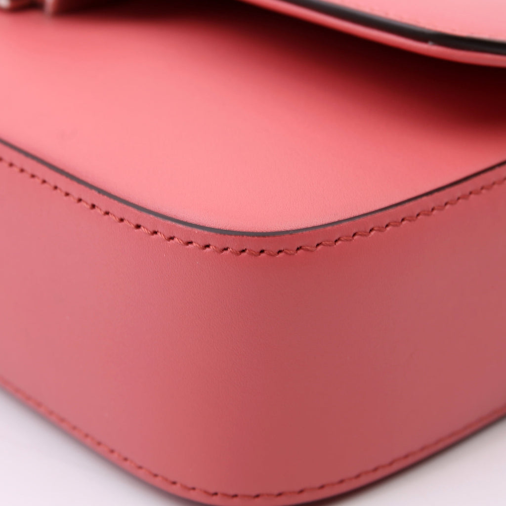 Gucci 739722 GG Petite Mini Shoulder Bag Calfskin Leather Pink