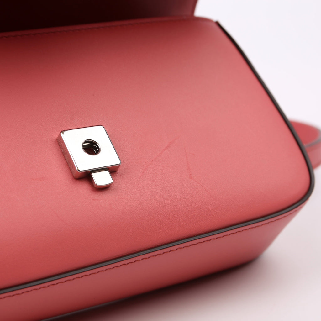 Gucci 739722 GG Petite Mini Shoulder Bag Calfskin Leather Pink