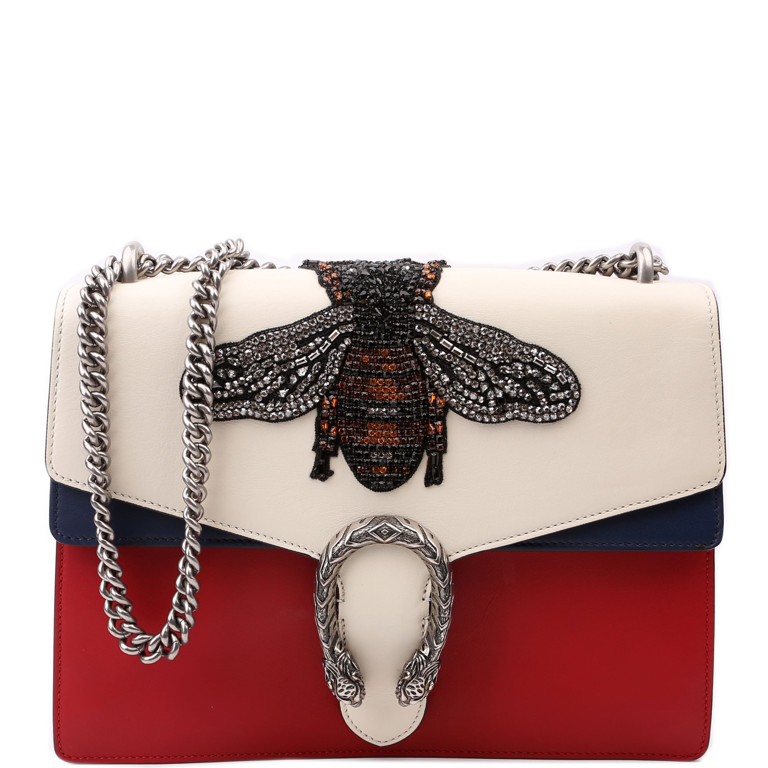 Gucci 403347 Dionysus Bee Embellished Shoulder Bag Medium