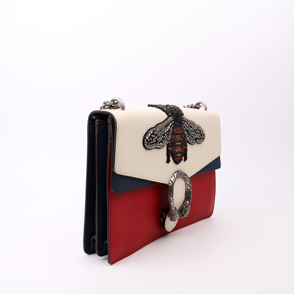 Gucci 403347 Dionysus Bee Embellished Shoulder Bag Medium
