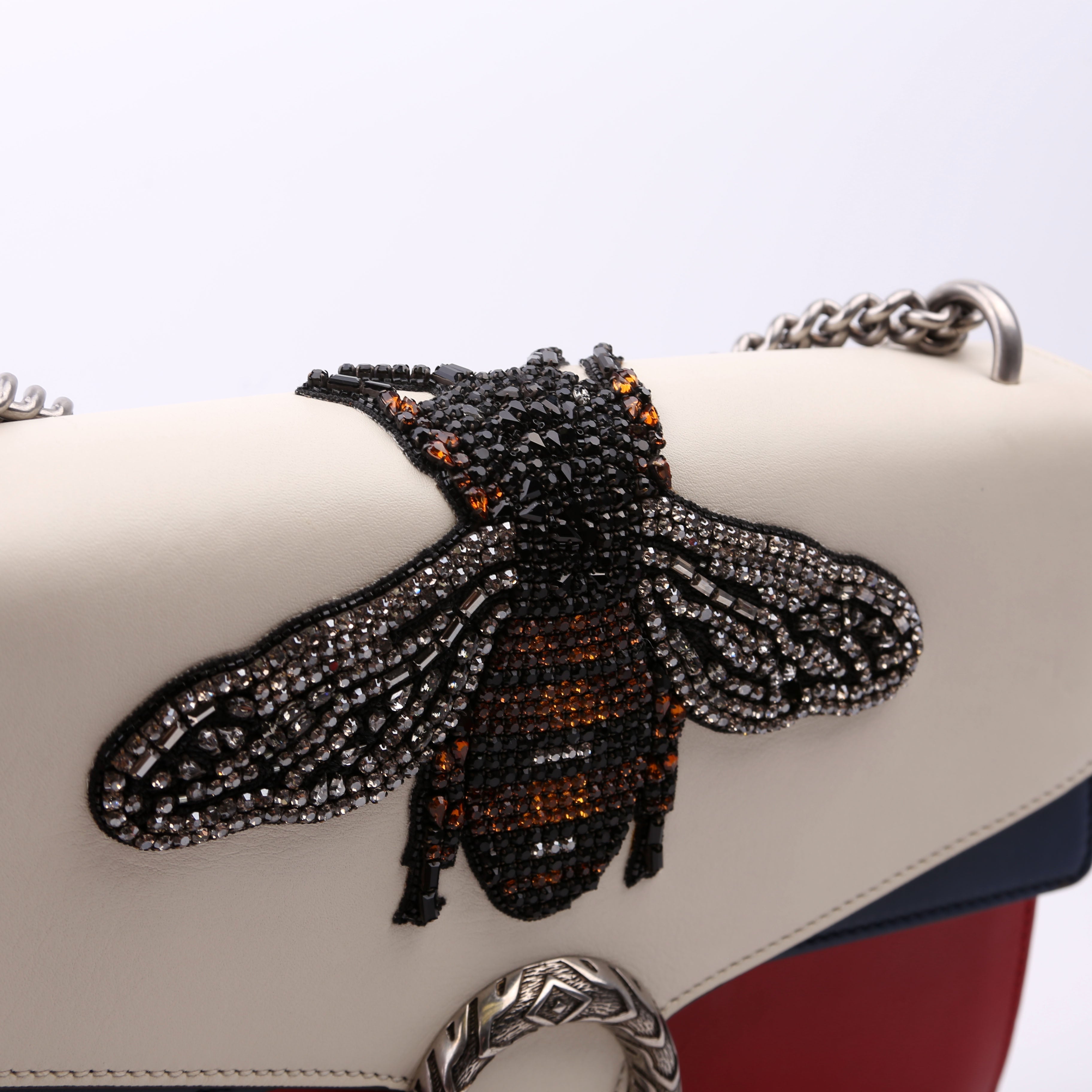 Gucci 403347 Dionysus Bee Embellished Shoulder Bag Medium