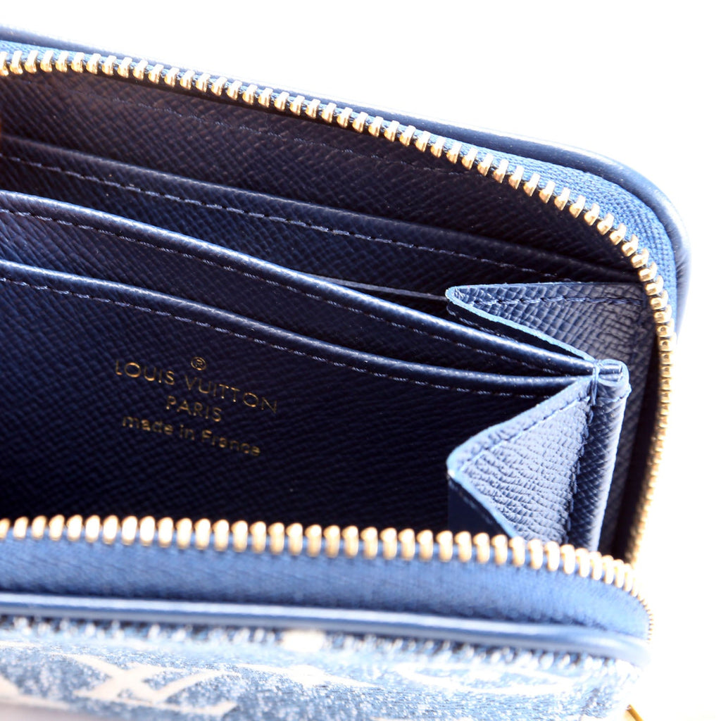 Zippy Coin Denim Blue/White