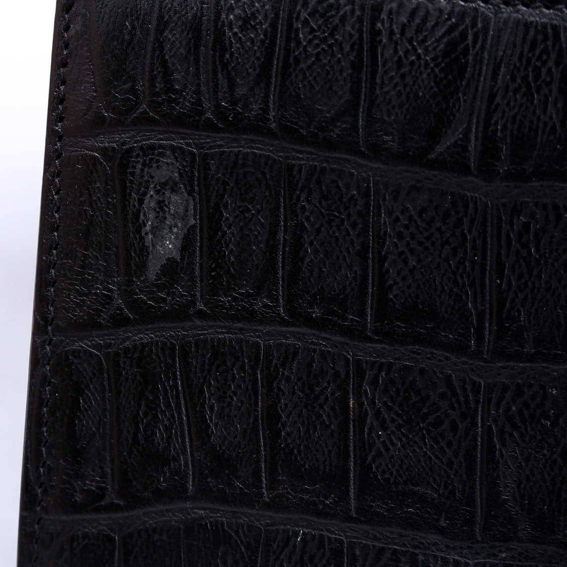 Kate Tassel Crocodile Embossed Small 354120 Black