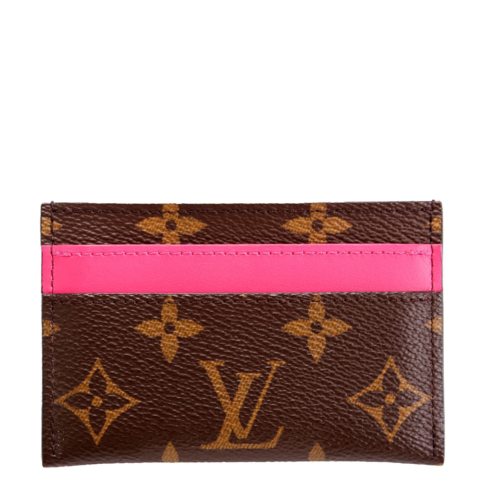 Double Card Holder Macassar Monogram Pink