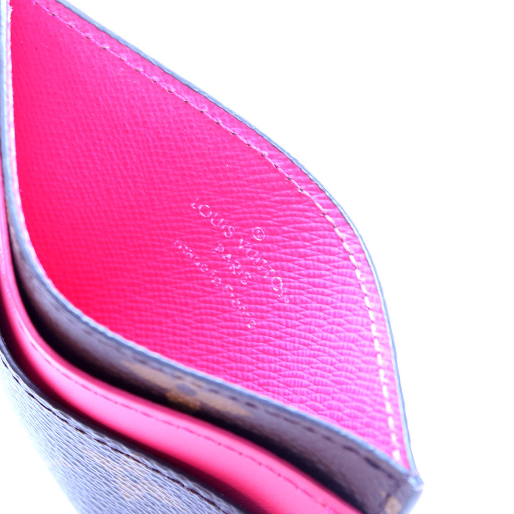 Double Card Holder Macassar Monogram Pink
