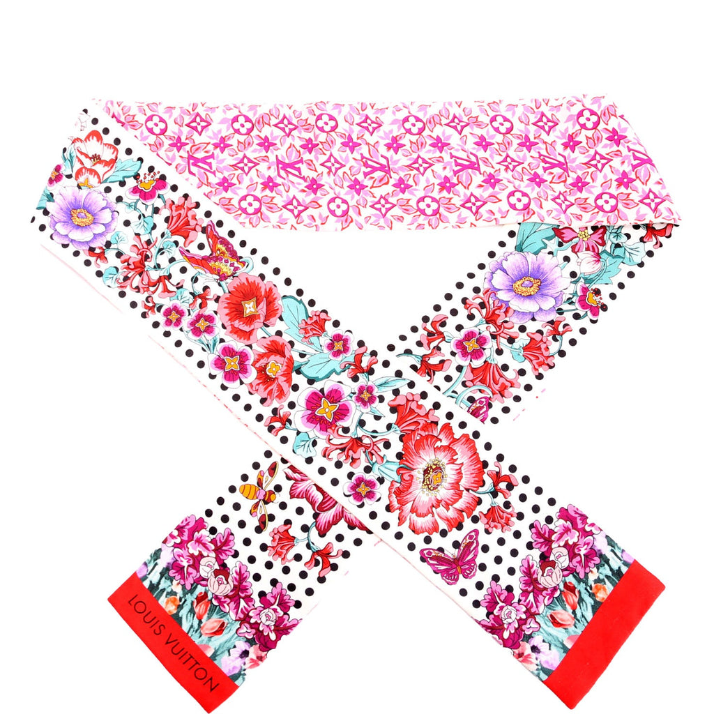 In The Garden Bandeau Silk Scarf Multicolor