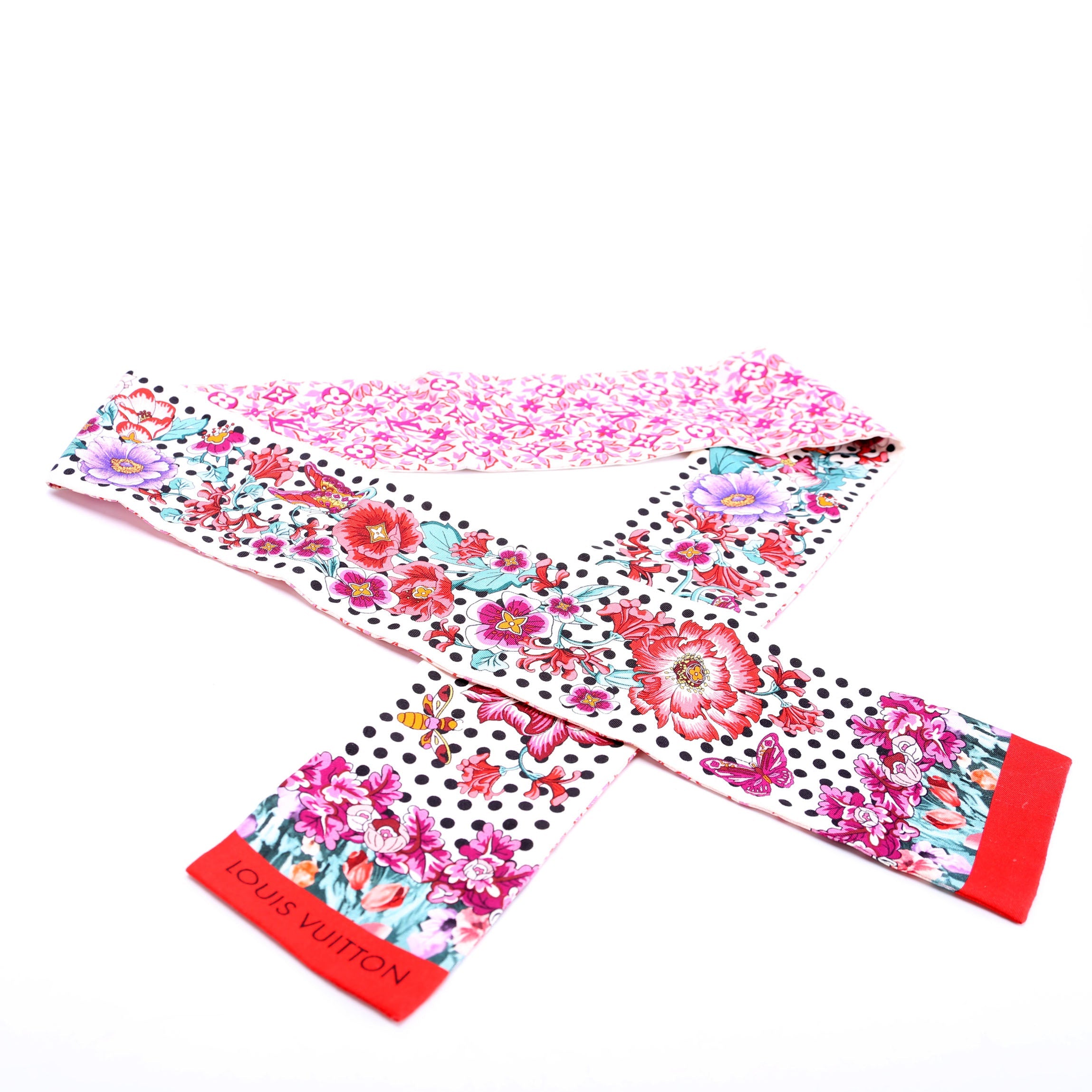 In The Garden Bandeau Silk Scarf Multicolor